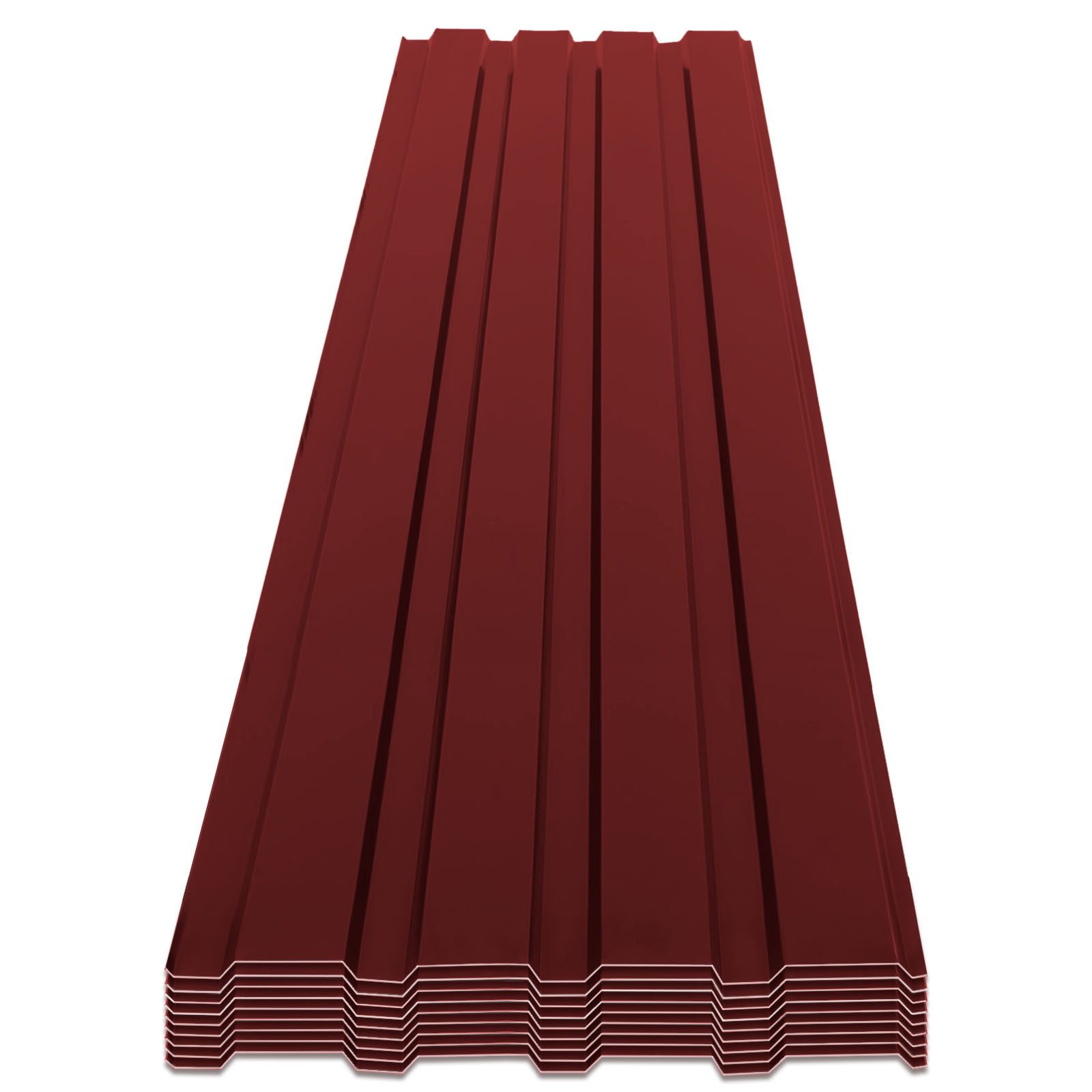 Kubus Trapezblech 15er Set, Dachplatten in Stärke 0,25 mm, 115 x 45 cm