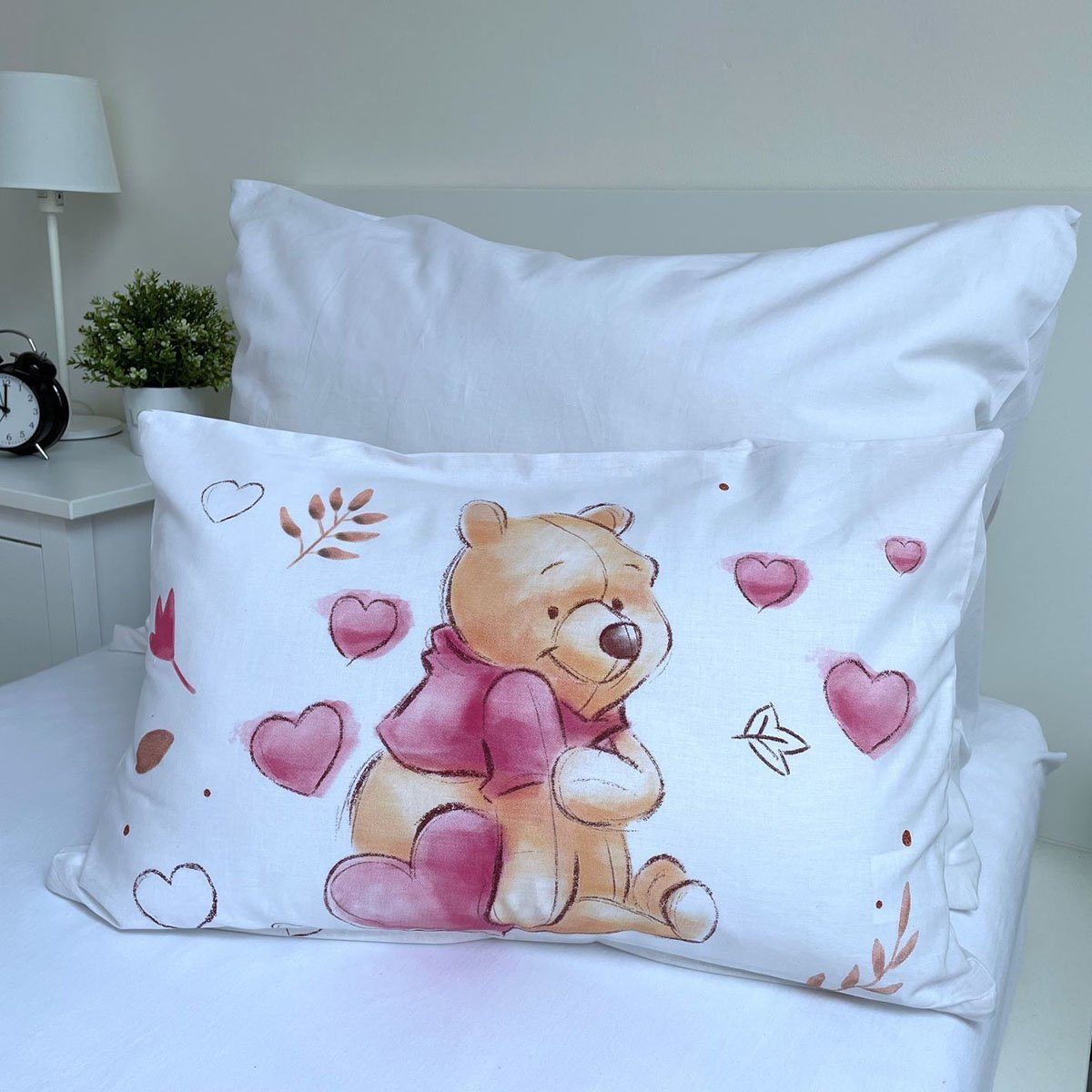 Kinderbettwäsche Disney Winnie Puuh Kinderbettwäsche 100x135 + 40x60 cm, Baumwolle, Renforcé, 2 teilig – Bild 5 von 5