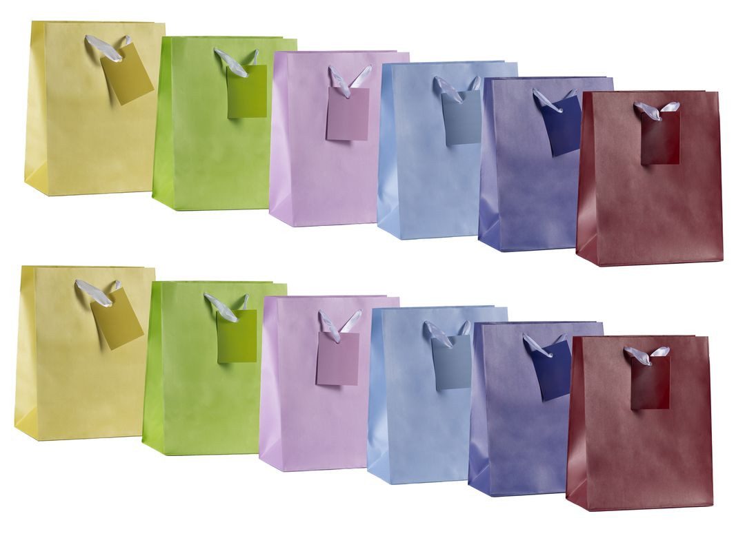 Geschenkbox Geschenktüten mit Henkel Medium Pasteltraum 12-96stk
