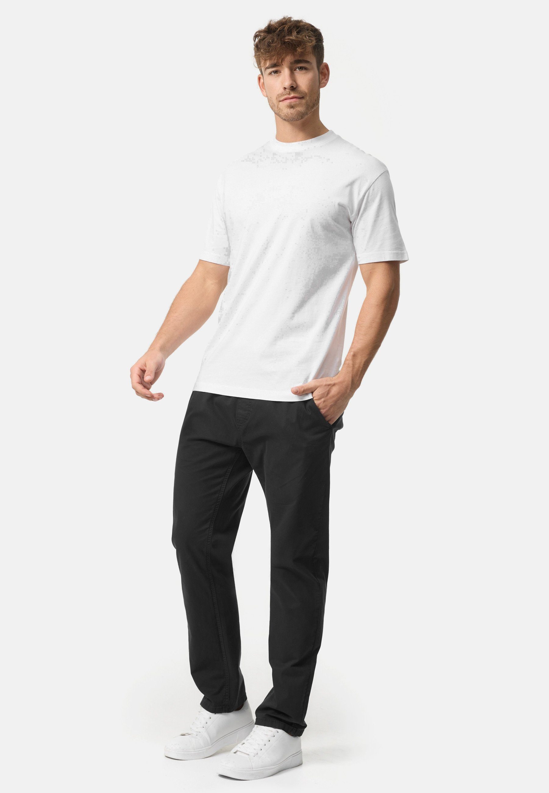 INDICODE Chinohose Herren Osborne Chino Hose Herrenhose mit elastischem Bund und Kordelzug – Bild 4 von 5