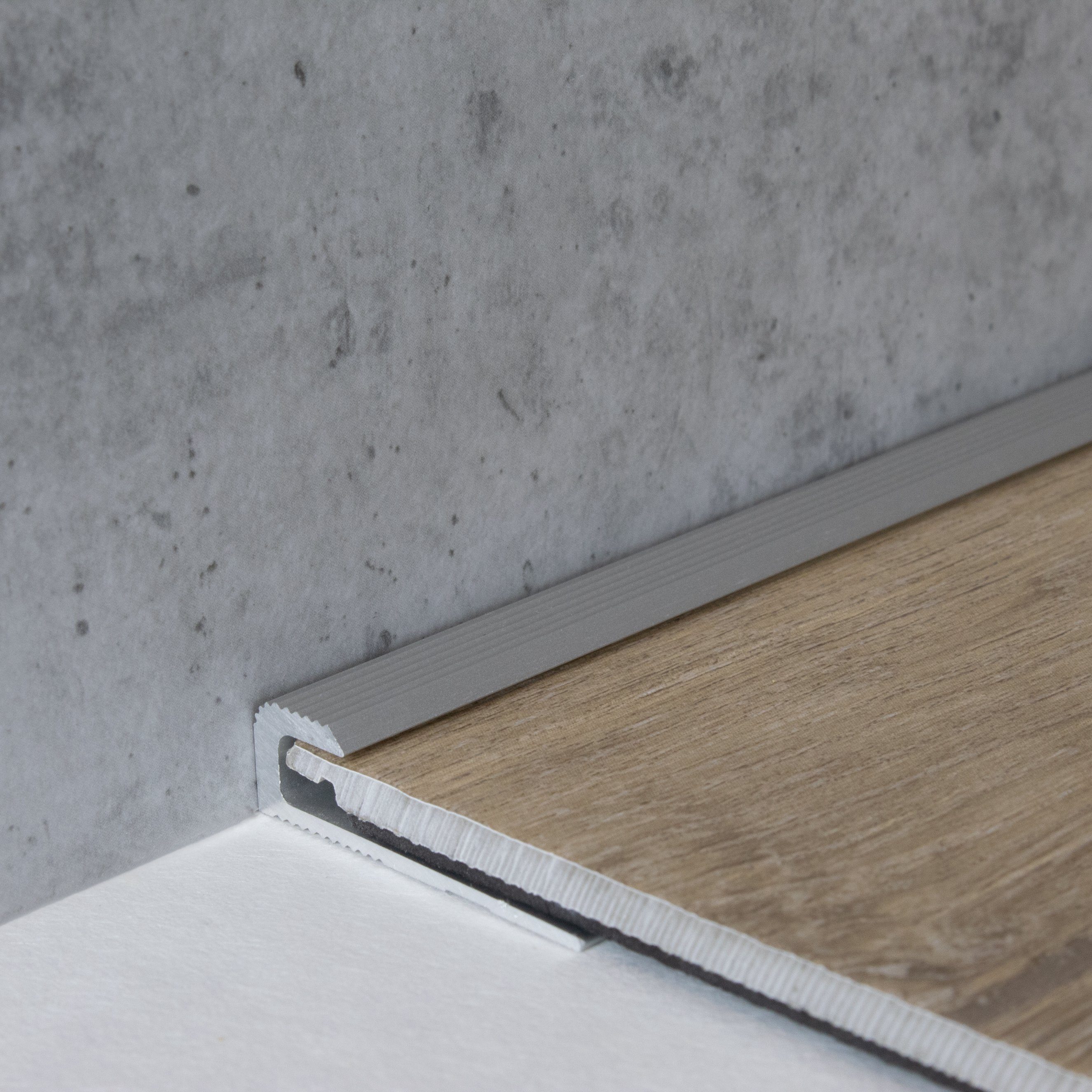 PROVISTON Abschlussprofil Aluminium, 30 x 5 x 1000 mm, Silber, Einfass- & Abschlussprofile