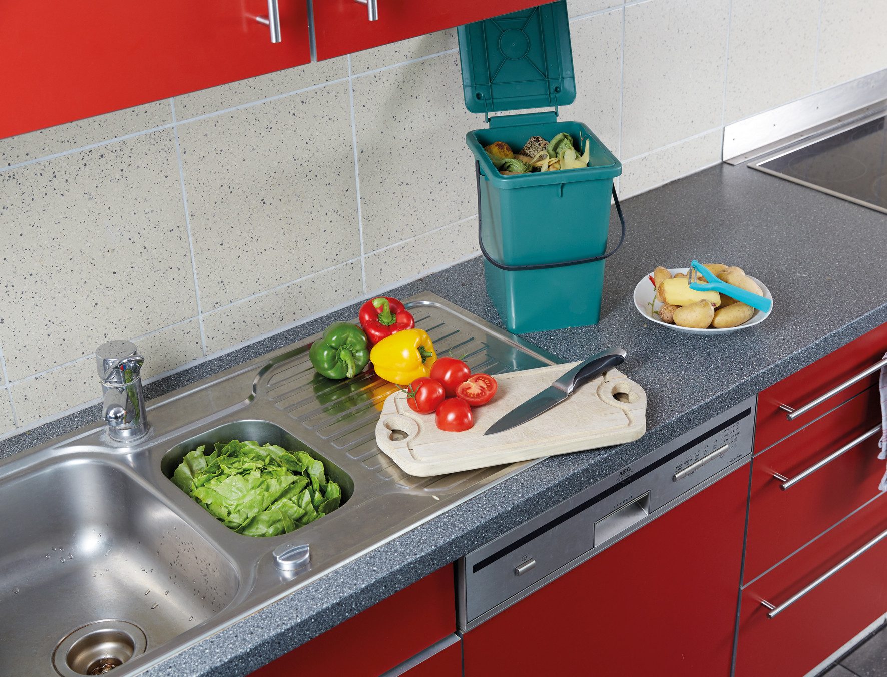 GARANTIA Müllbeutel BIO-Eimer 8 Liter grün