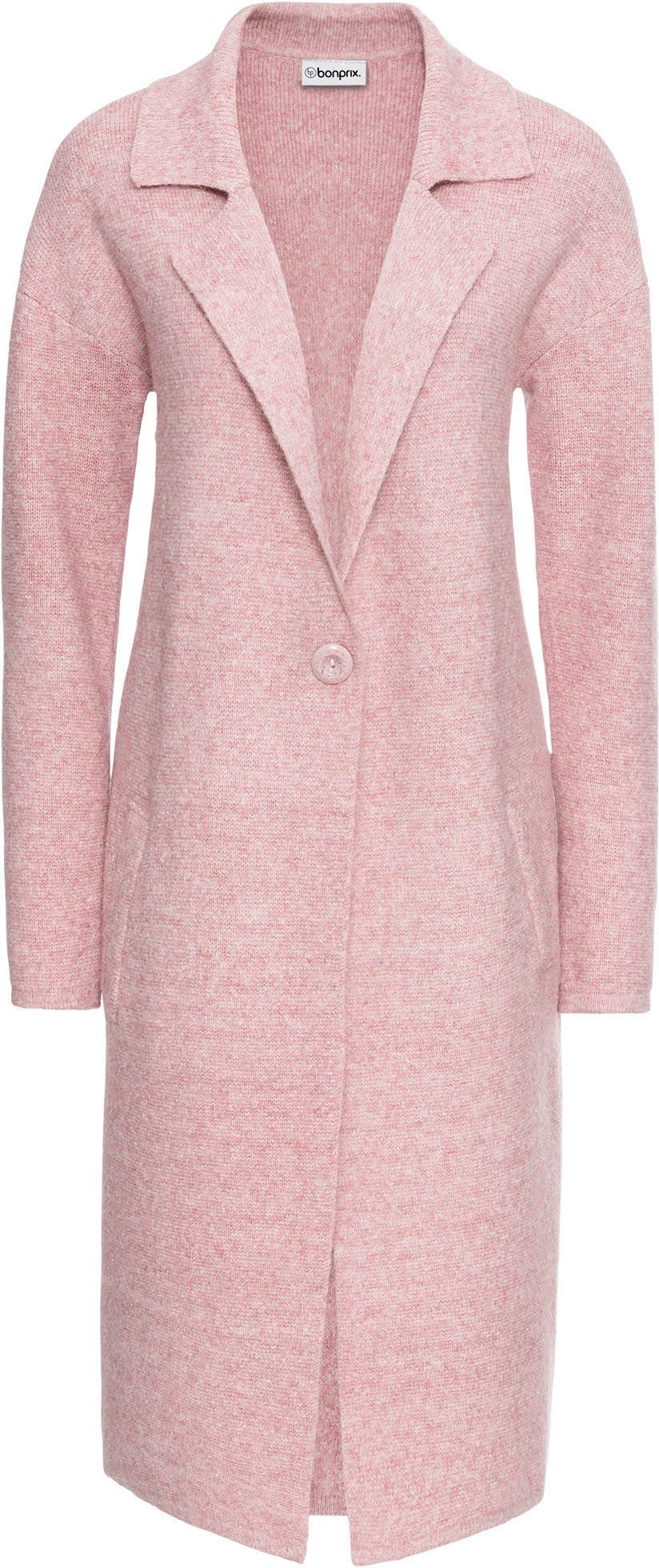 bonprix Strickmantel weiches Material, Oversize Passform, mit praktischen Eingrifftaschen