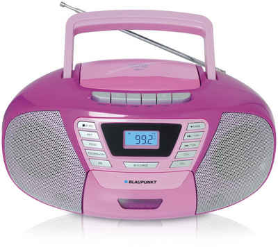 Blaupunkt B 120 Boombox (UKW, FM, 6,00 W, Hörbuchfunktion, Bluetooth, CD плееры, USB, Kassetten und Radio)