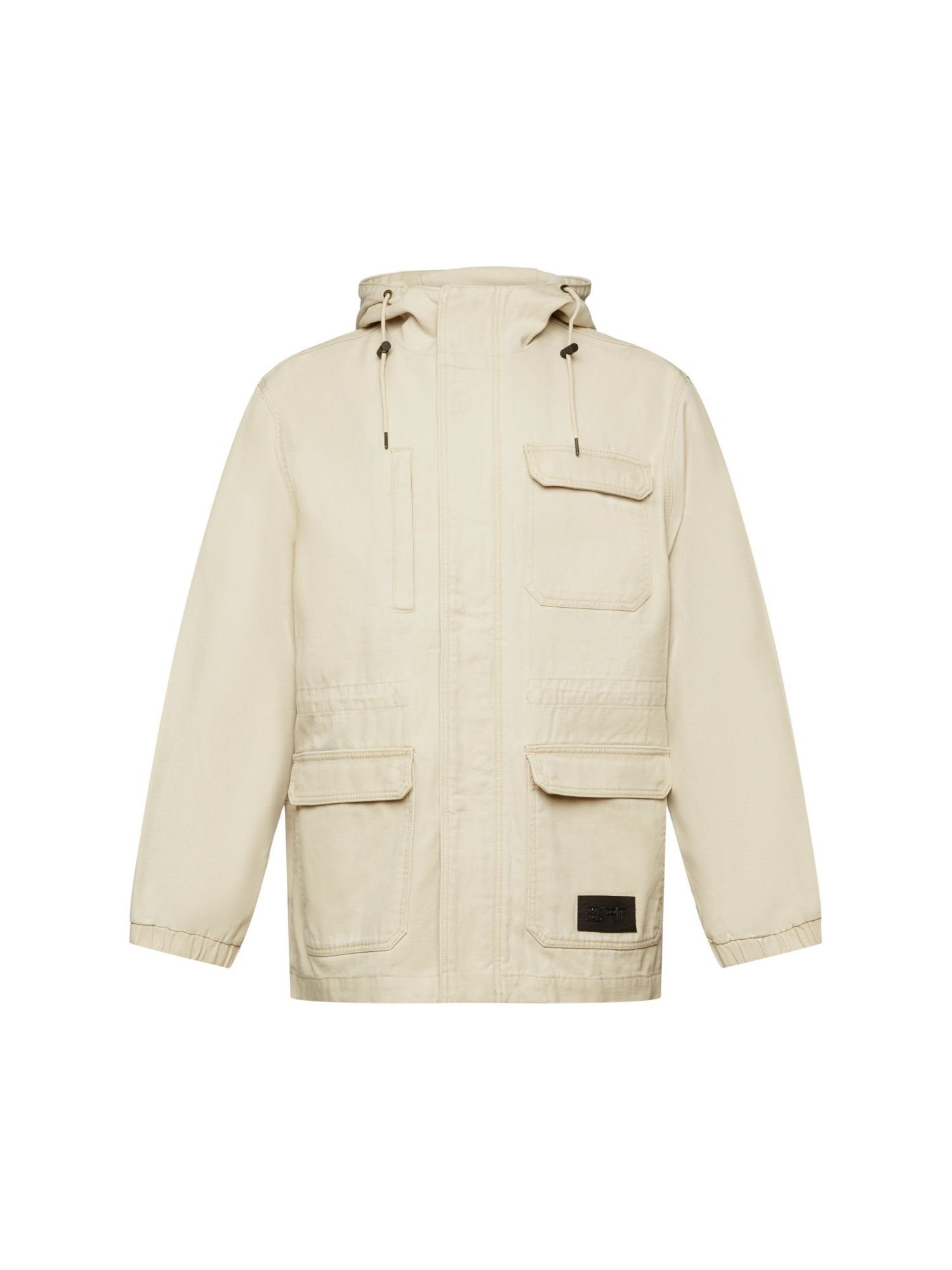 Esprit Fieldjacket Field-Jacke aus robuster Baumwolle
