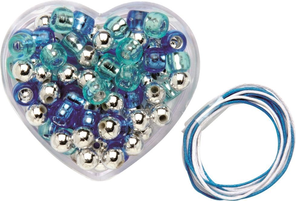 Thumbnail - Glorex Bastelperlen Glorex Kinderschmuck Kette 6,5 x 6 x 3cm blau