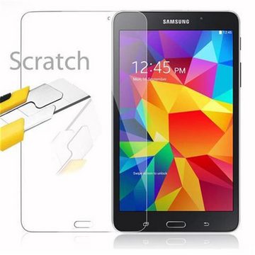 Cadorabo Schutzfolie Samsung Galaxy Tab 4 (7 Zoll), (1-St), Schutzglas Panzer Folie (Tempered) Display-Schutzfolie mit 3D Touch