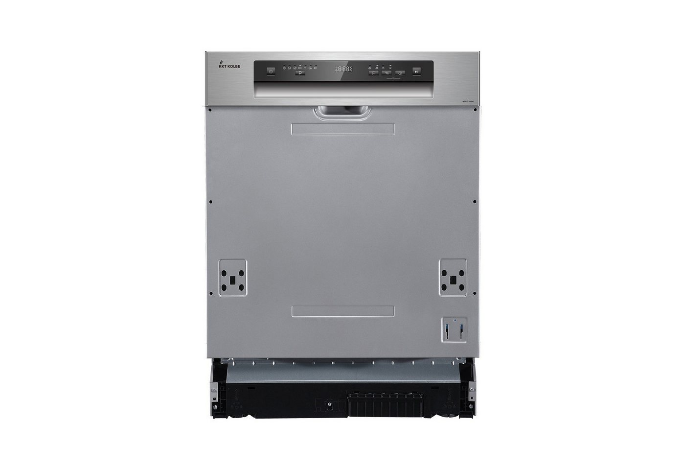 KKT KOLBE teilintegrierbarer Geschirrspüler DW615ED, 10 l, 14 Maßgedecke, 60cm / Edelstahl / AquaStop / 7 Programme / 14 Maßgedecke