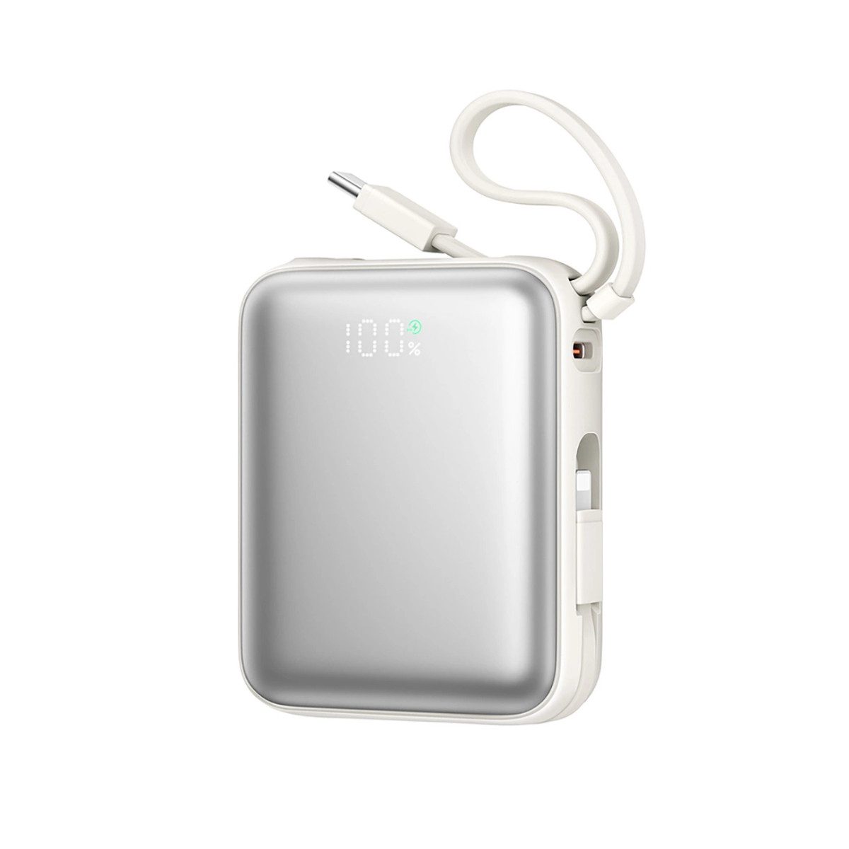 10000 mAh Powerbank 22,5 W mit USB-C & Iphone Kabel Powerbank