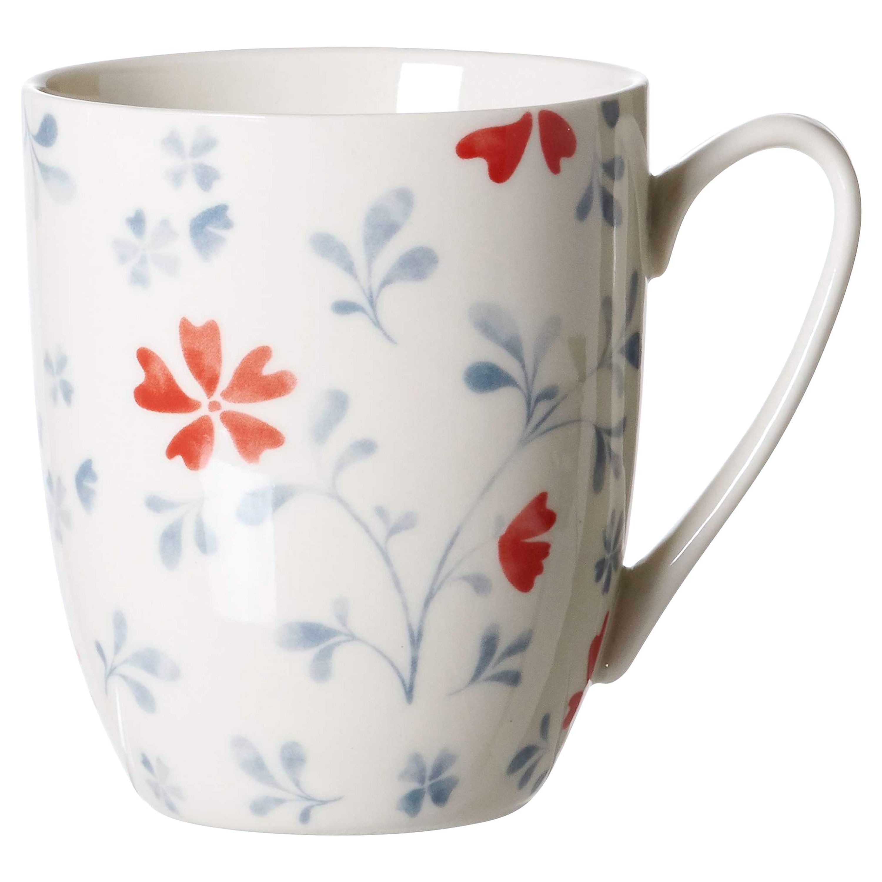 Ritzenhoff & Breker Becher 4er Set Kaffeebecher Blume Blau Julia 330ml Ritzenhoff & Breker, Porzellan