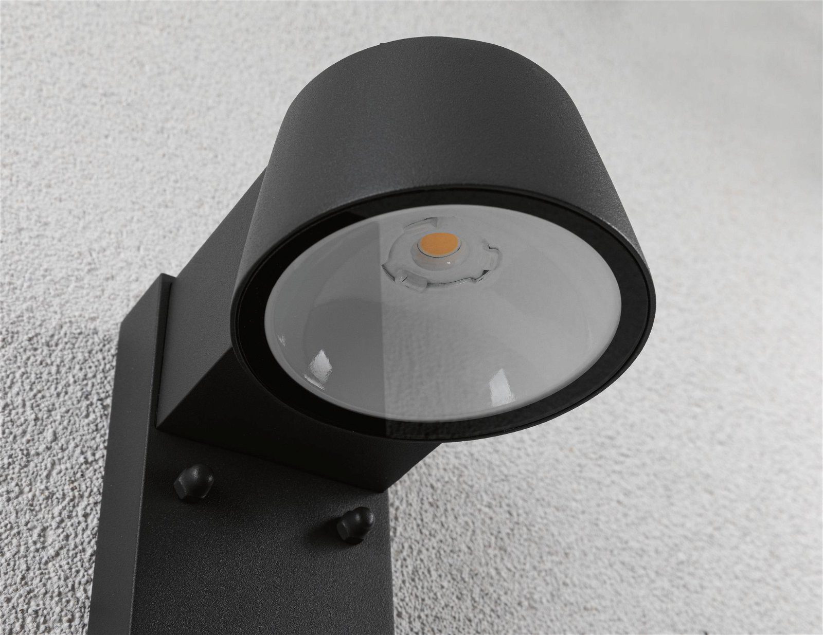 Paulmann LED Außen-Wandleuchte Capea IP44 96x153mm 3000K 6W 500lm 230V Anthrazit Aluminium, LED fest integriert, Warmweiß, Bewegungsmelder – Bild 4 von 5