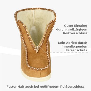 filsko filsko »Winter HausSchuhe« Hüttenschuh mit Schafwolle gefüttert Hausschuh