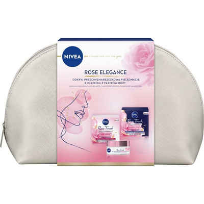 Nivea Hautpflege-Set Rose Elegance Geschenkset (Tagescreme 50ml+Nachtcreme 50ml)