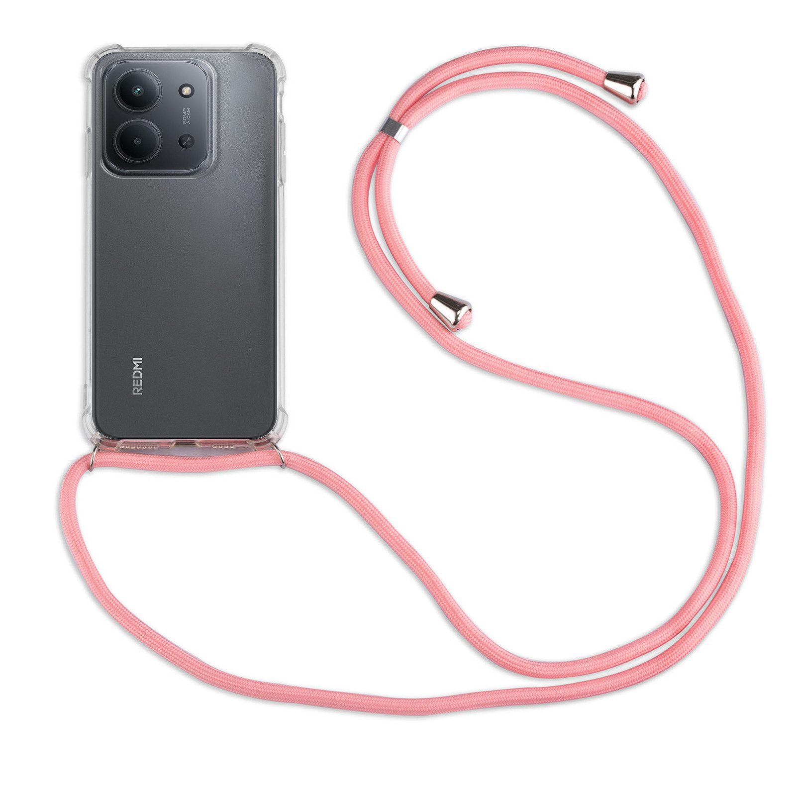 betterfon Handykette für Xiaomi Redmi 15C Handyhülle mit Band & Kordel Bumper, Hände frei - mit Silikonhülle & Schnur für flexiblen Alltag