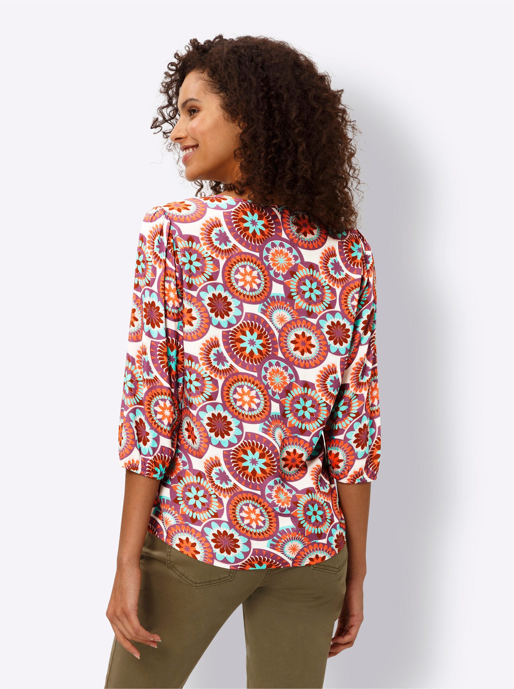 heine Klassische Bluse Druckbluse . günstig online kaufen