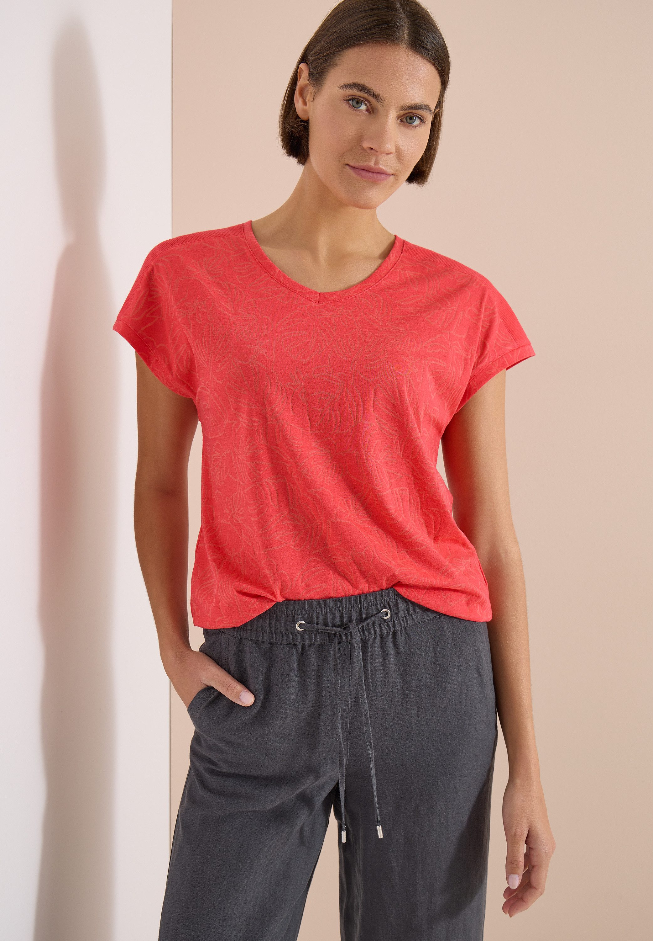 CECIL T-Shirt im soften Baumwoll-Mix