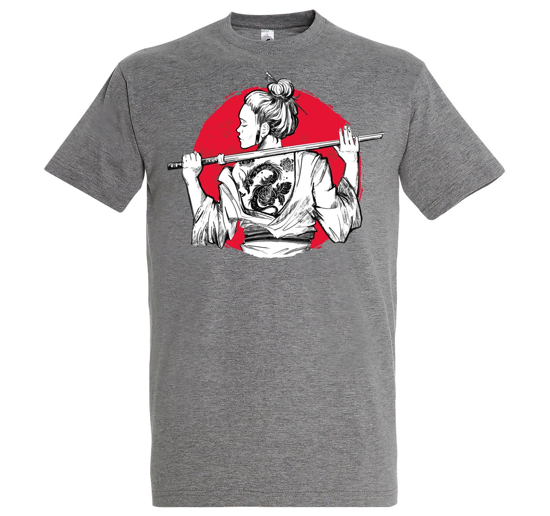 Youth Designz T-Shirt Samurai Girl Herren Shirt günstig online kaufen