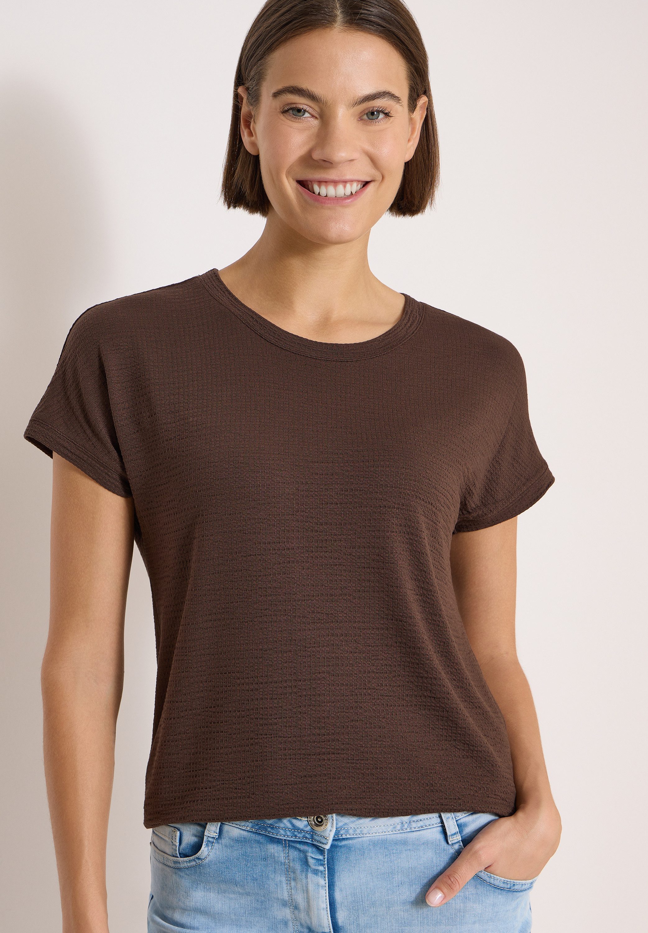 CECIL T-Shirt in Unifarbe