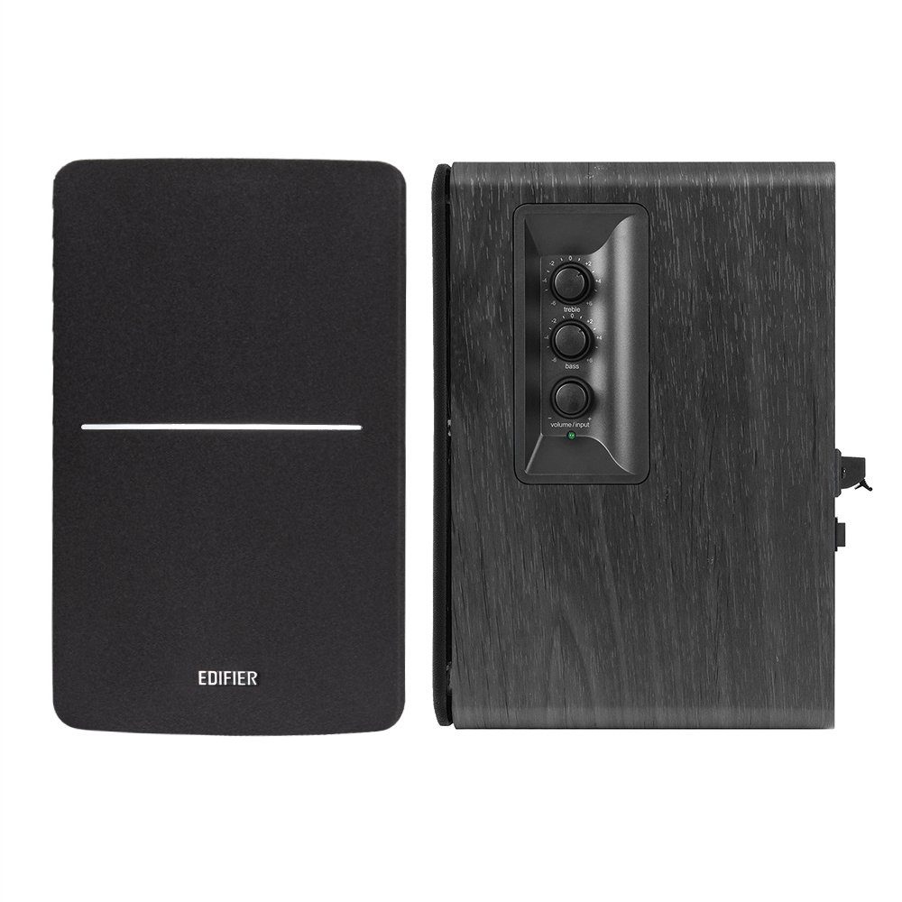 Edifier® R1280DBs mit Subwoofer Ausgang Bookshelf Hi-Fi Speakers Regal-Lautsprecher 2.0 (A2DP, AVRCP, aptX, 42 W, Bluetooth-Regallautsprecher mit optischem Eing – Bild 3 von 5
