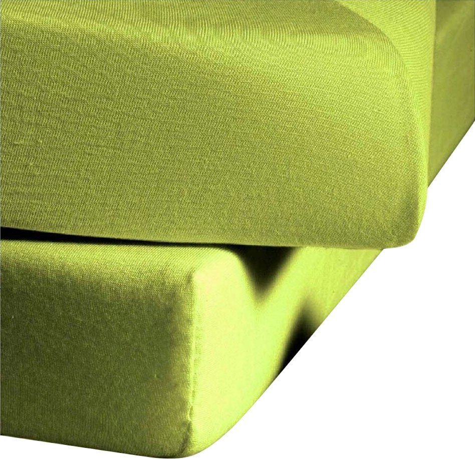 fleuresse Betttuch Colours, Mako-Satin, Gummizug: ohne, günstig online kaufen