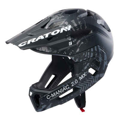 Cratoni Fahrradhelm »C-Maniac 2.0 MX Enduro Downhill Freeride BMX Fullfacehelm mit Kinnbügel«