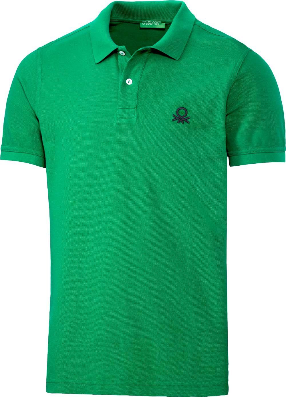 United Colors of Benetton Poloshirt aus Baumwolle grün