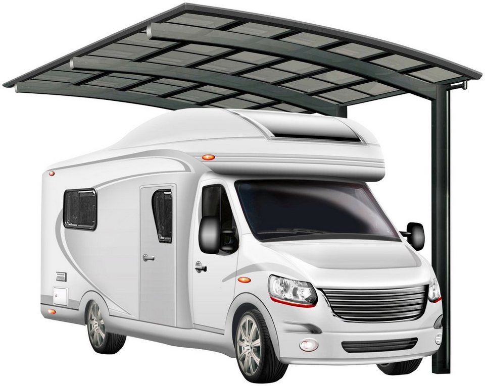 Ximax Einzelcarport Portoforte Caravan Typ 80 Standard-schwarz, BxT:  270x495 cm, 290 cm Einfahrtshöhe, Aluminium