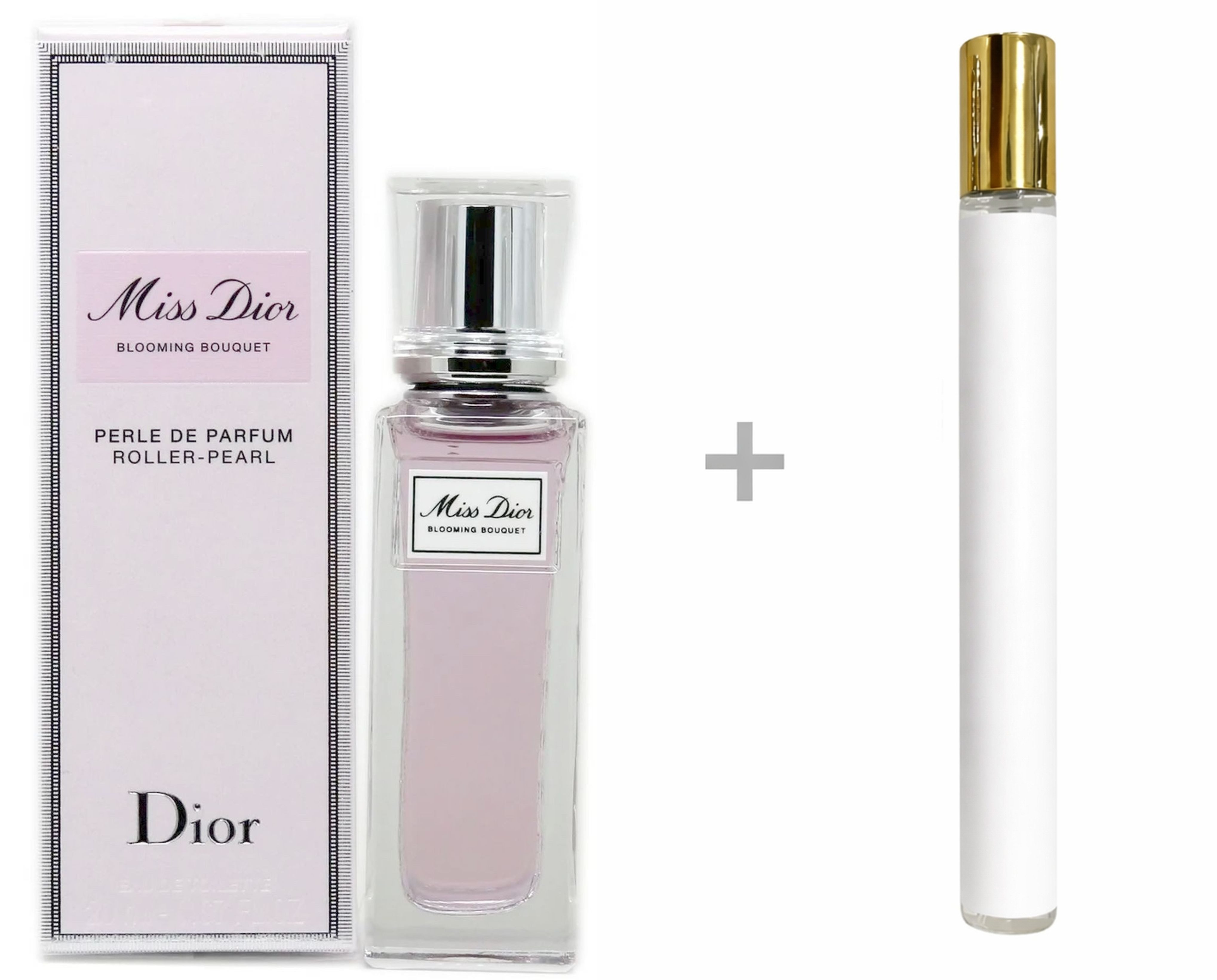 Dior Duft-Set Blooming Bouquet Roller Pearl Damen EDT + Reiseduft, DIOR, Damentoilette, Eau de Toilette, Damenduft
