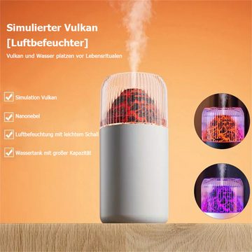 Bifurcation Luftbefeuchter Kreativer, farbenfroher simulierter Vulkanlampen-Luftbefeuchter