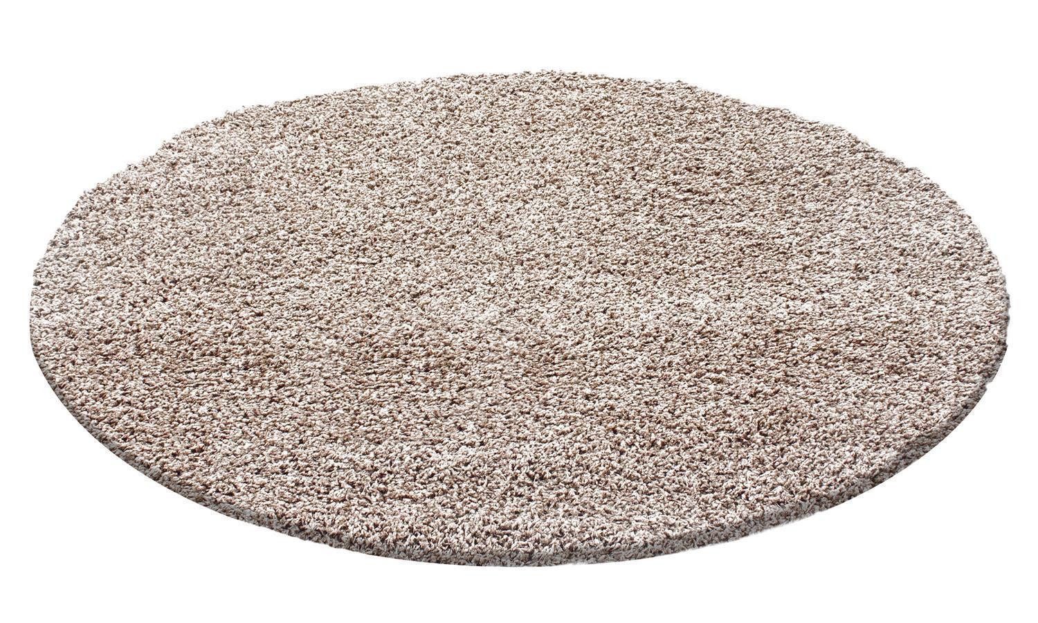 SchönesWohnen24 Hochflor-Teppich Hochflor Teppich LIFE Beige