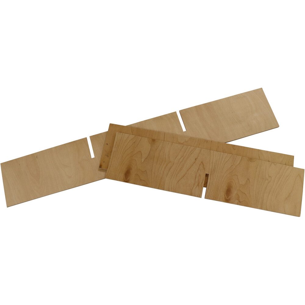 Siena Garden Hochbeet Rahmenteiler für Hochbeet 6 Bereiche, Einfache Steckmontage unbehandeltem Holz