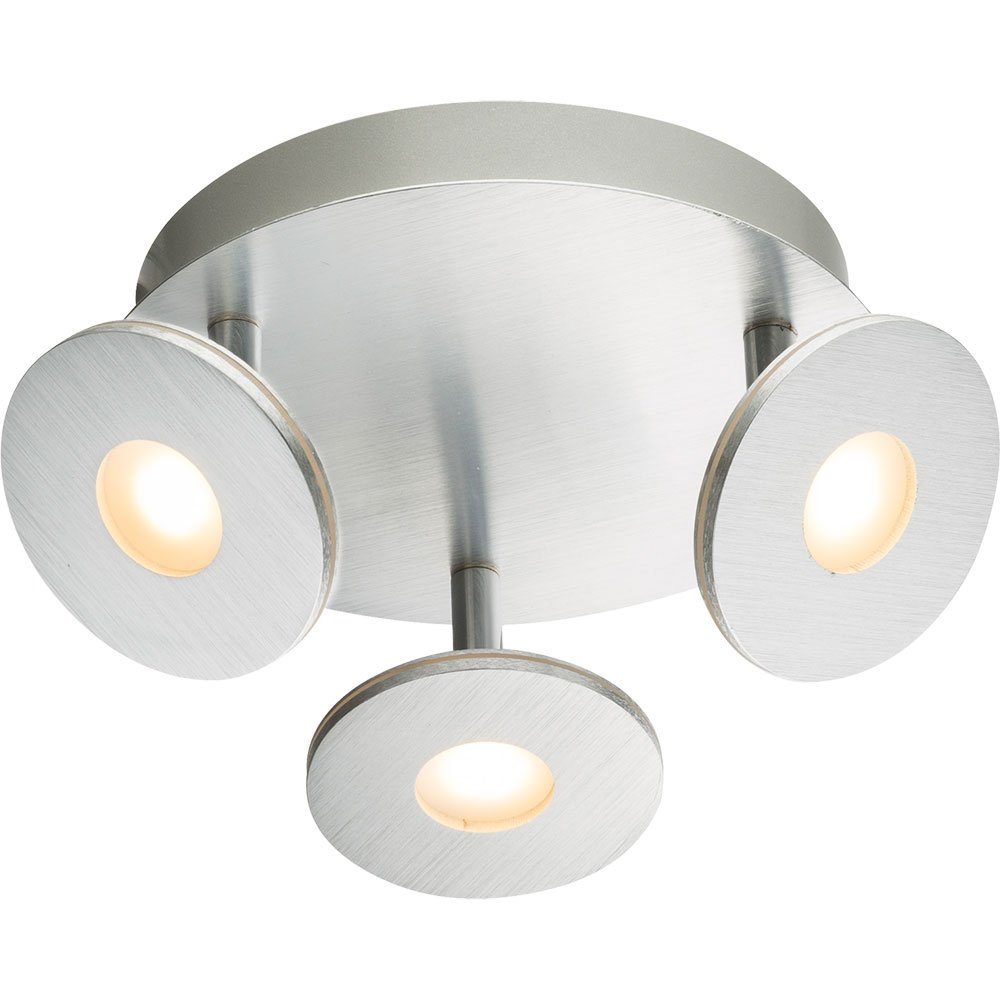 Globo LED Deckenspot, LED-Leuchtmittel fest Opal Deckenlampe LED Aluminium runde Deckenstrahler 25 Warmweiß, Spots verbaut