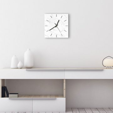 DEQORI Wanduhr 'Marmorplatte im Detail' (Glas Glasuhr modern Wand Uhr Design Küchenuhr)
