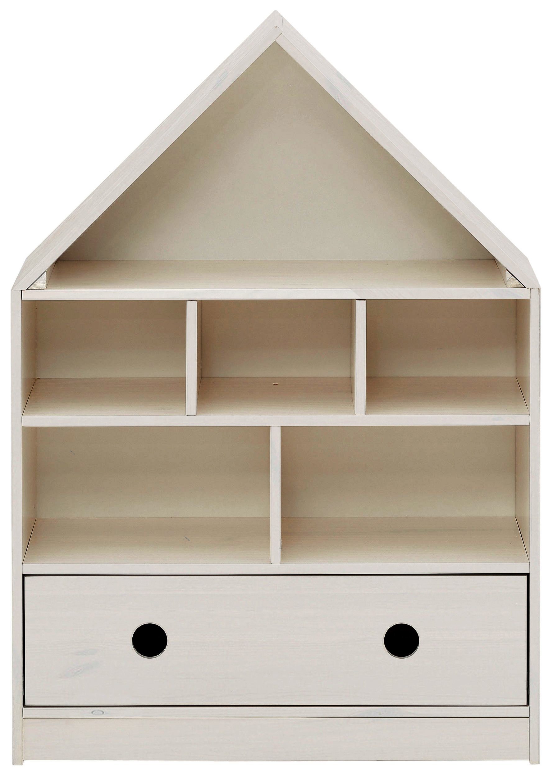 loft24 Regal Allie, Bücherregal in Hausoptik günstig online kaufen