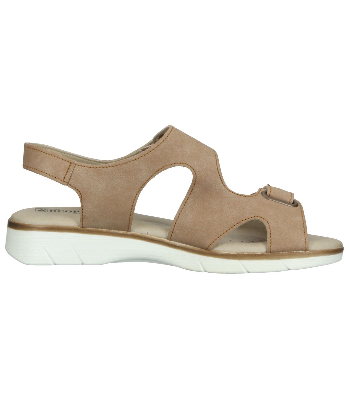 ARCOPEDICO Textil Tan Riemchensandalette Sandalen