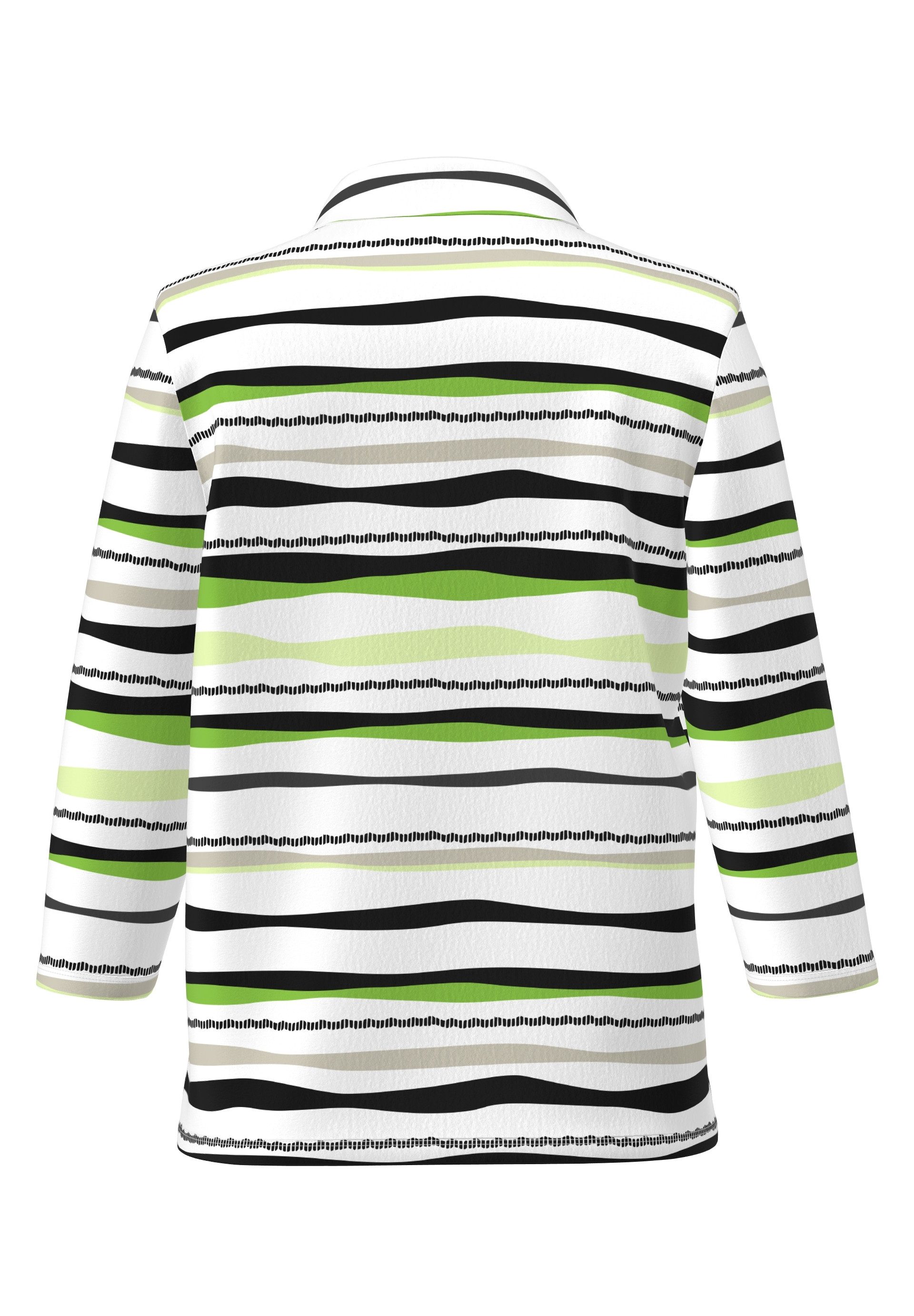 FRANK WALDER Poloshirt mit welligen Streifen günstig online kaufen