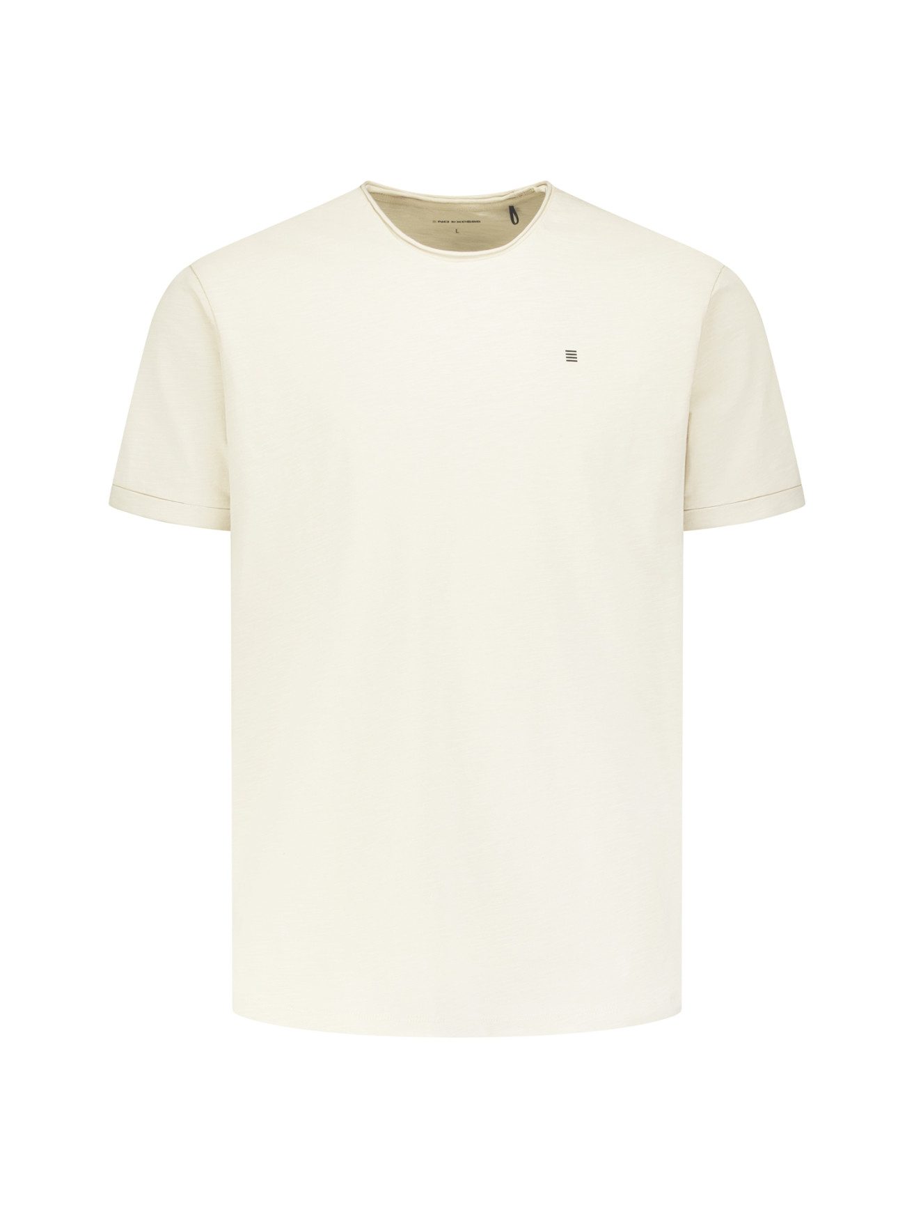 NO EXCESS T-Shirt T-Shirt Crewneck Slub - Slub Shirt Baumwolle Rundhals