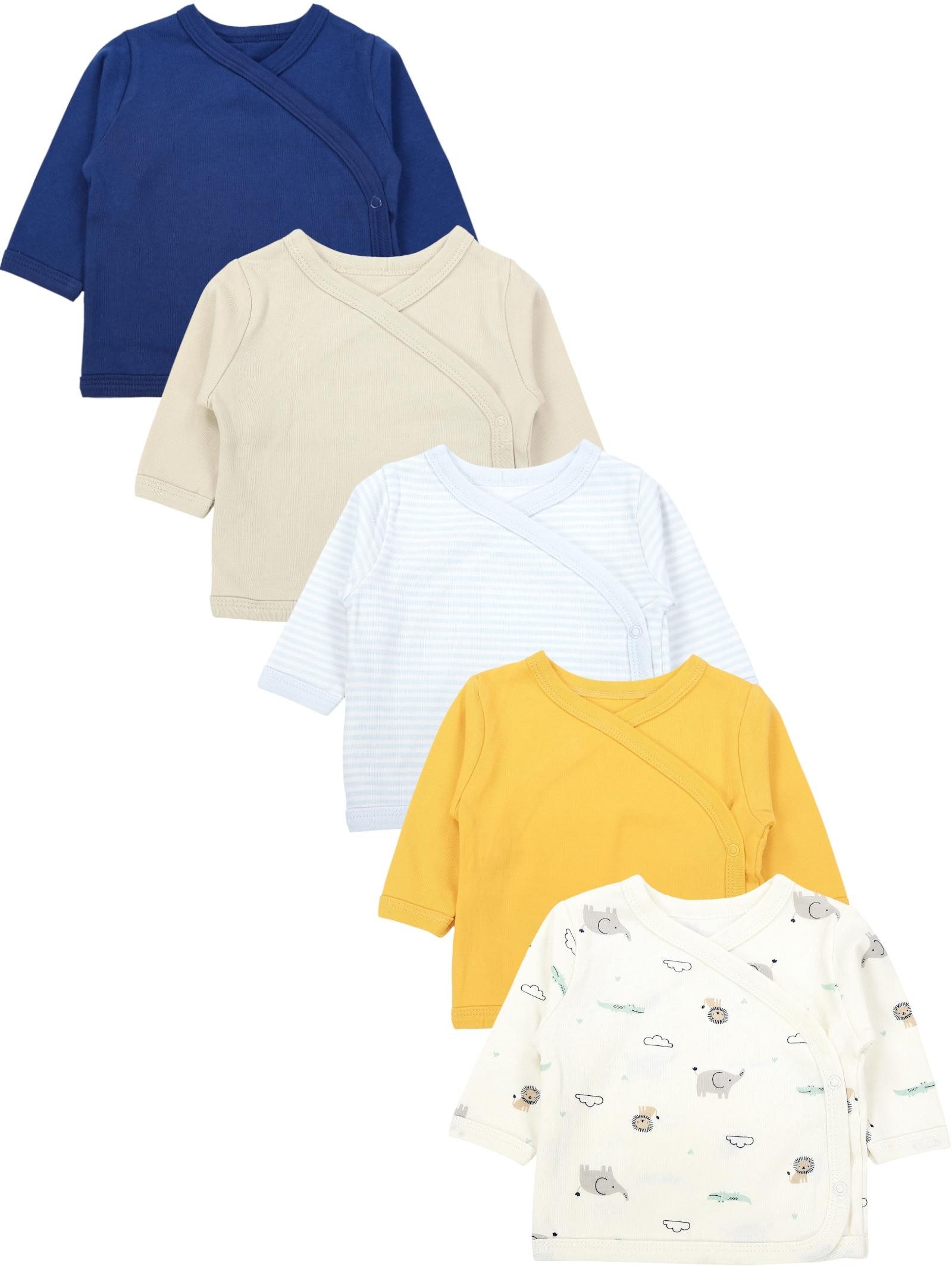 TupTam Wickelshirt TupTam Baby Jungen Langarm Wickelshirt Baumwolle 5er Set