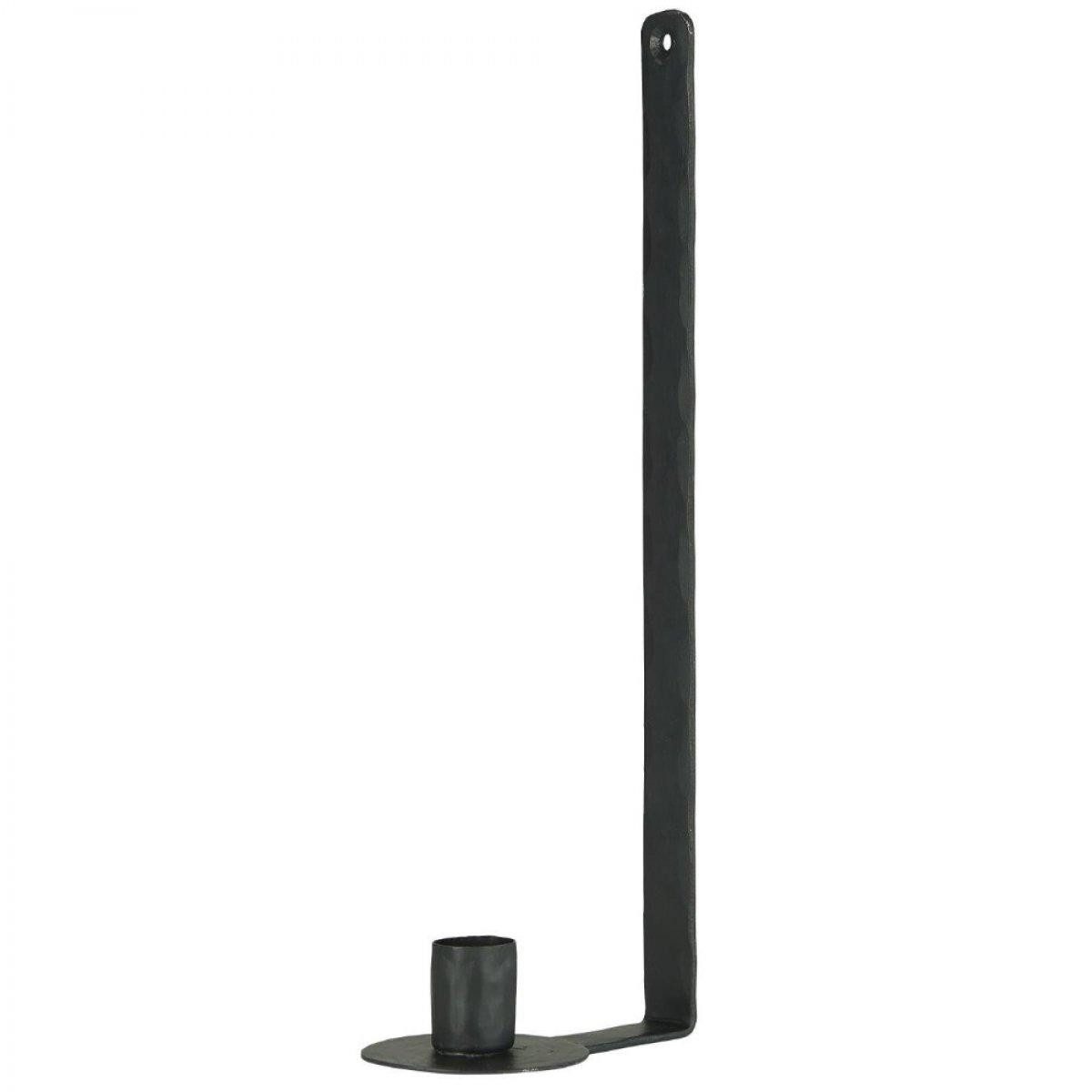 Ib Laursen Kerzenhalter Ib Laursen Wandkerzenhalter Schwarz (6x11,5x30 cm)