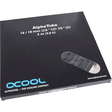 AlphaCool Wasserkühlung AlphaTube HF 16/10 (3/8"ID) - UV Schwarz 3m