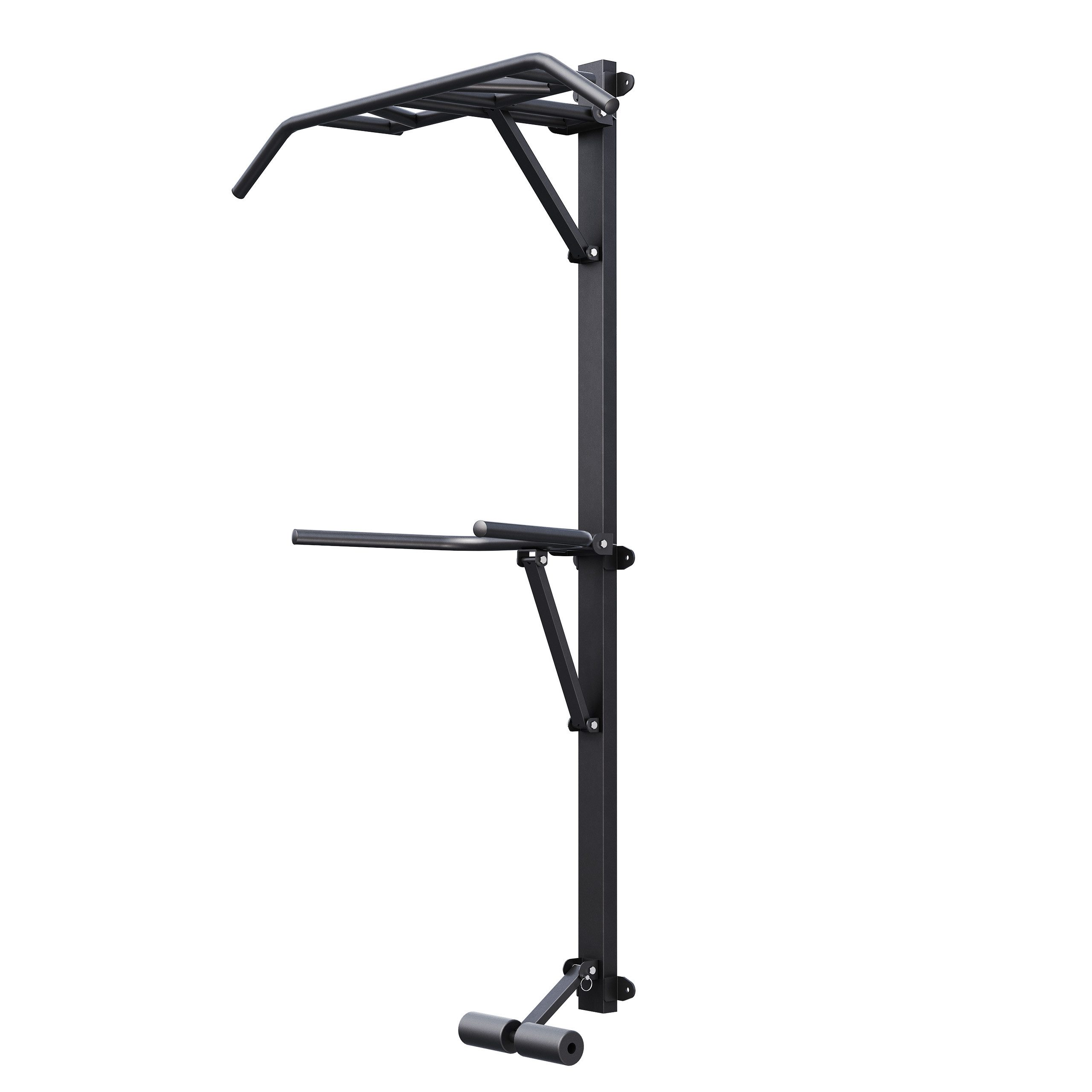 GORILLA SPORTS Kraftstation Klimmzug Dip Station klappbar Wandmontage 200kg