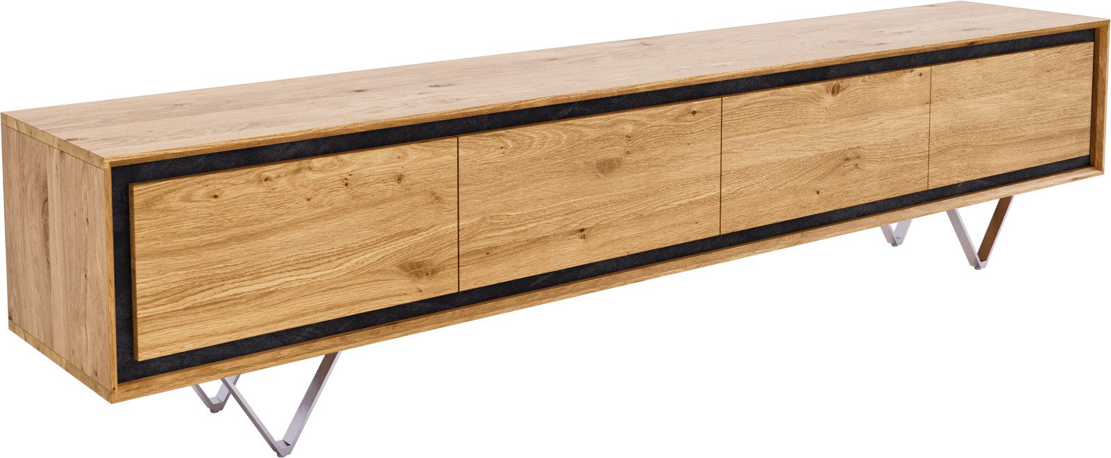 DELIFE Lowboard Stonegrace, Eiche Natur 200 günstig online kaufen