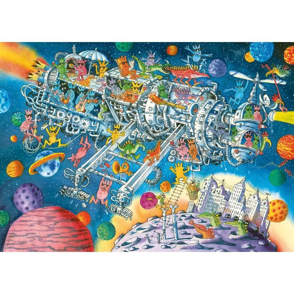 HEYE Puzzle ALIENS WELCOME, HEYE Puzzle von Korky Paul, 1000 Puzzleteile