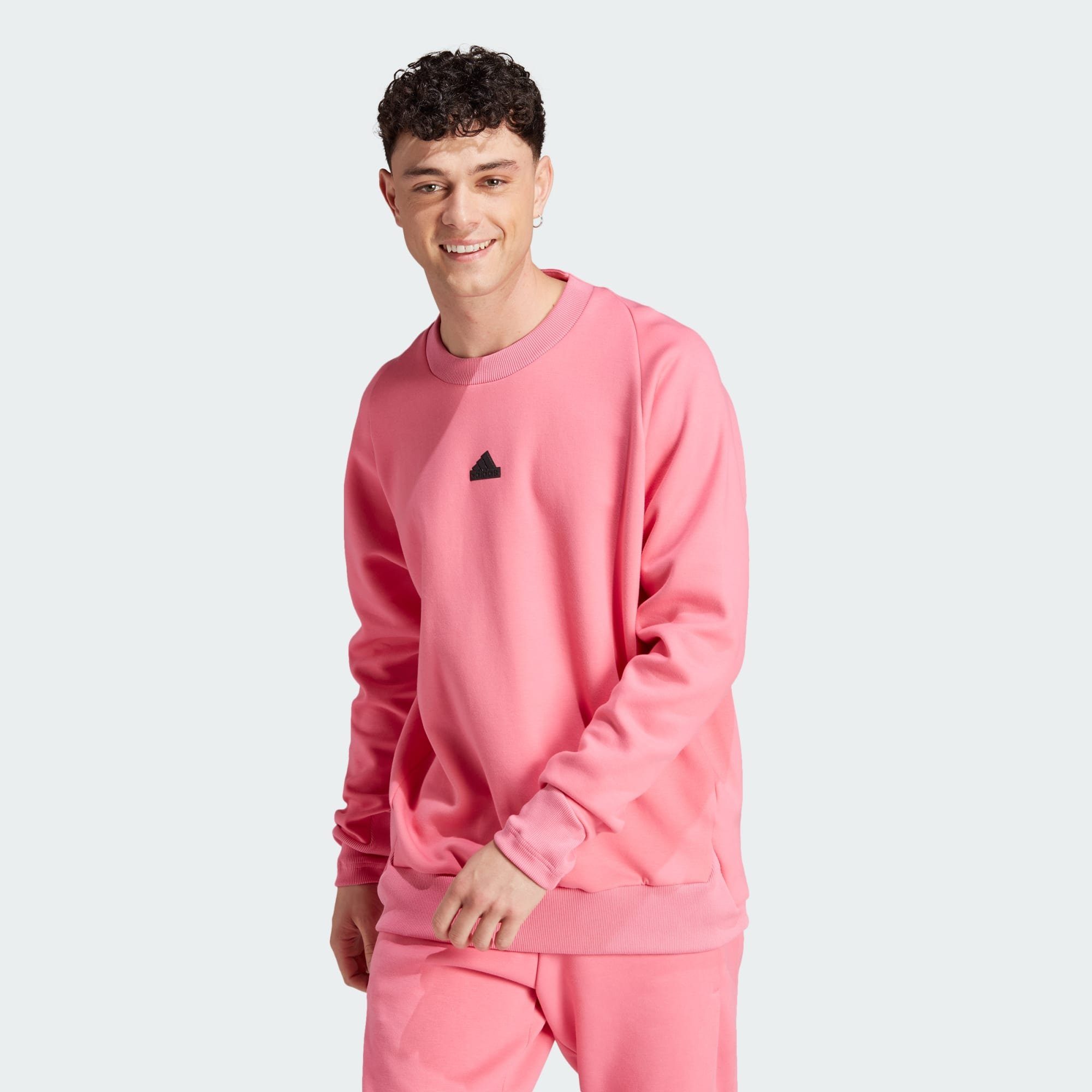 adidas Sportswear Langarmshirt PREMIUM ADIDAS Z.N.E. SWEATSHIRT Pink Fusion