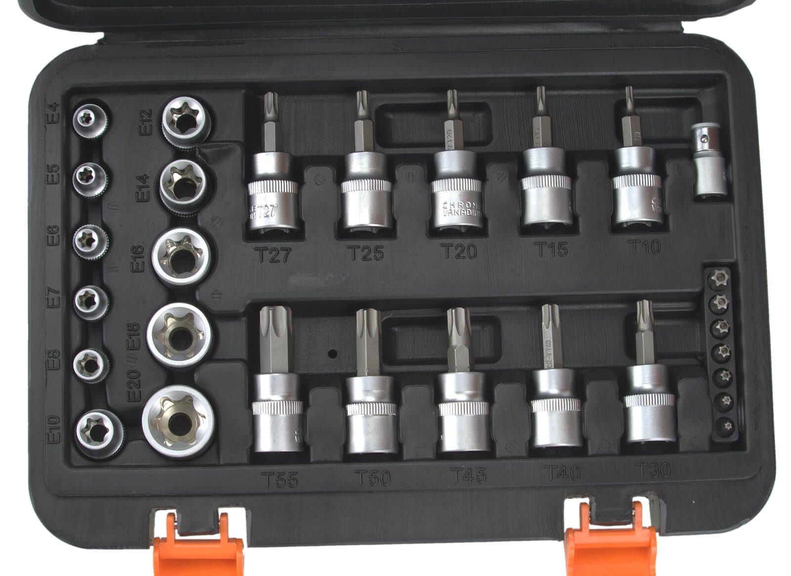 CMC Bit-Set Torx Stecknuss Steckschlüssel Bitsatz 29 teilig im Koffer