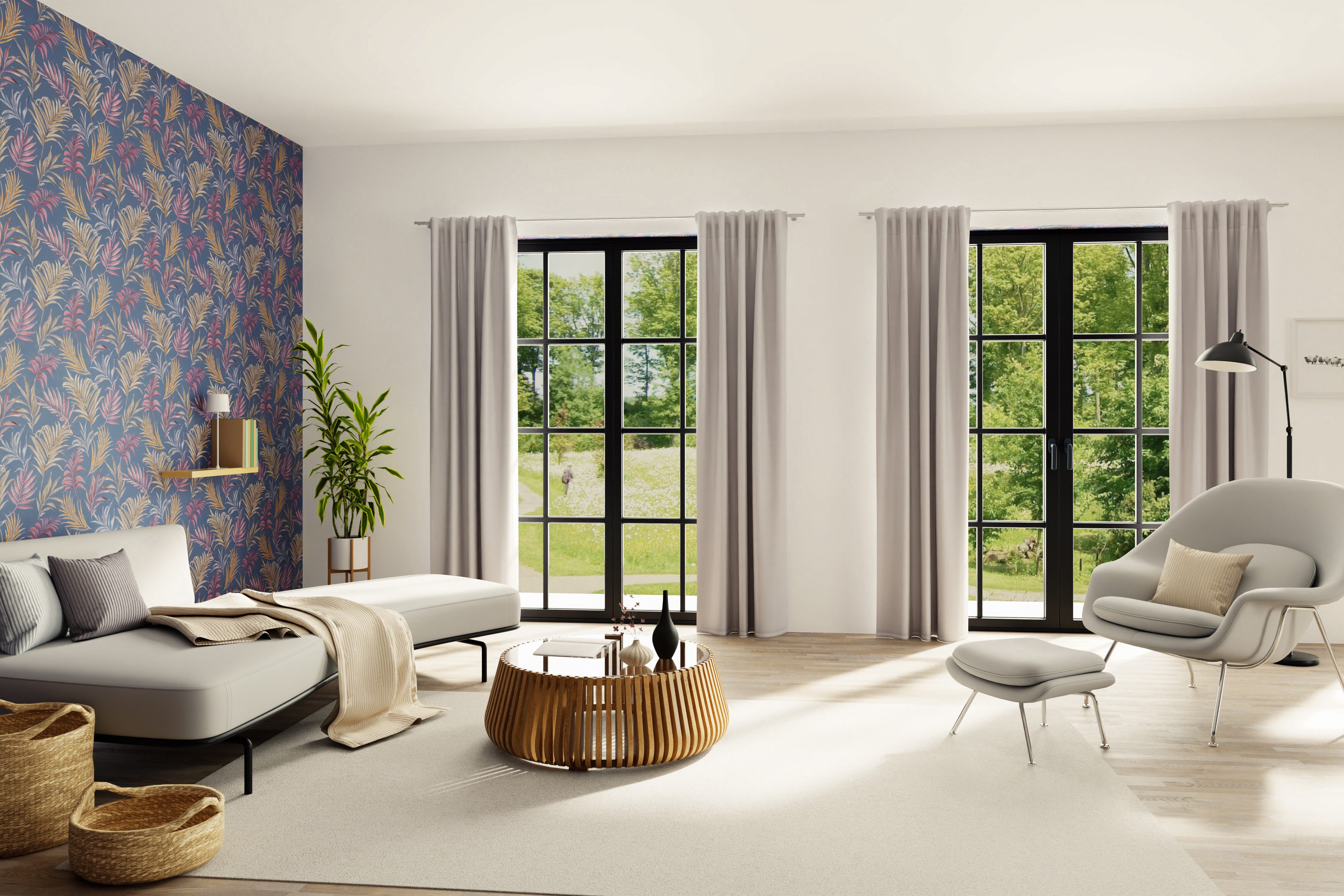 HOMING Gardine Merle (1 St), verdeckte Schlaufen, blickdicht, Fertigschal günstig online kaufen