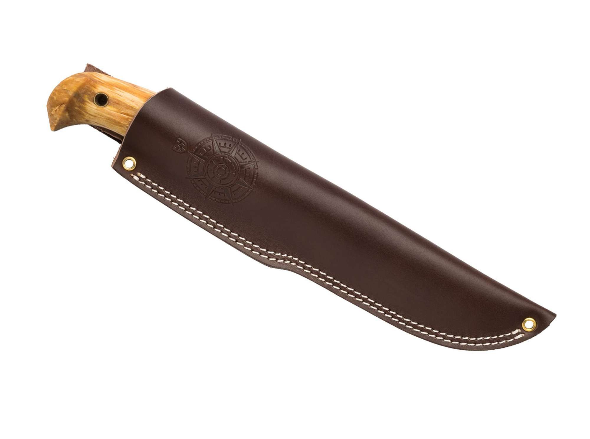 Helle Universalmesser Helle Nord Outdoormesser 14C28N Stahl Birke Leder