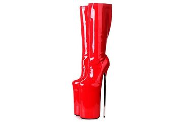 Giaro Fly Over Red Shiny Stiefel