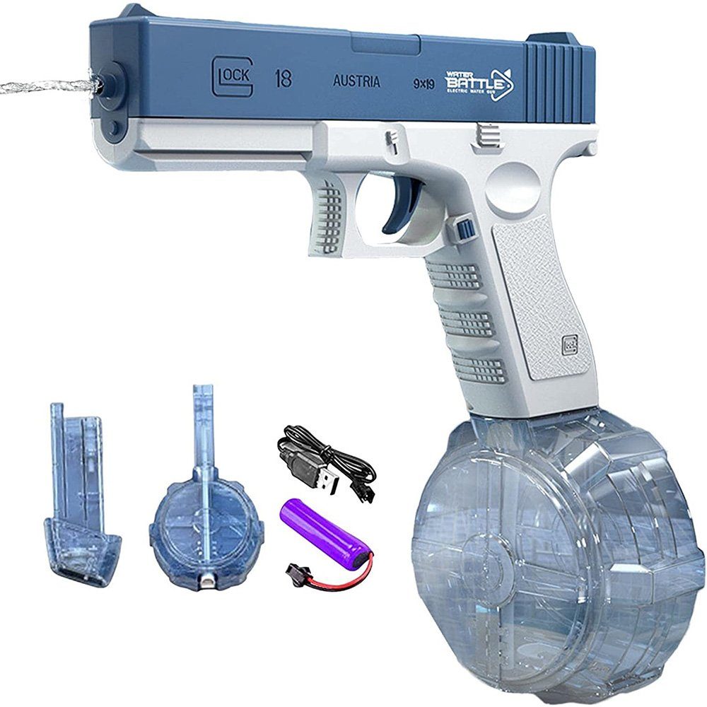 zggzerg Wasserpistole Elektrische Wasserpistole für Erwachsene &  Kinder,Wasserspritzpistole