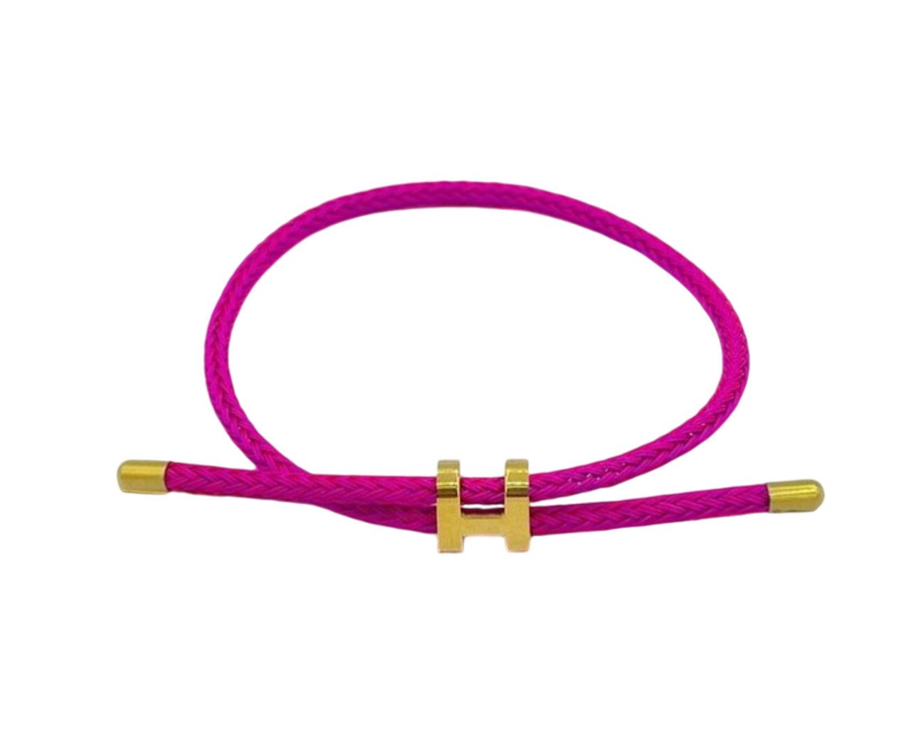 Lale Collection® Armreif Eleganter Armreif H Gold Accessoire Schmuck Flexibel Armband Design, Edelstahl, Hypoallergen, Design, H, Geschenk, Zeitlos